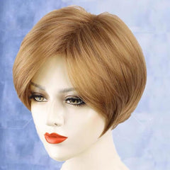 10 inch short blonde human hair wig
