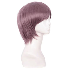 Lilac Grey Layered Side Swoop Pixie Cut Wig for Cosplay 12 Inch