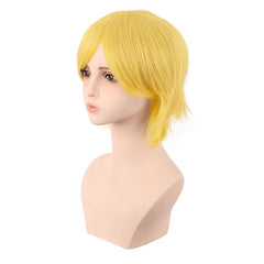 Yellow Layered Pixie Cut Wig for Cosplay 12 Inch