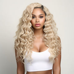Blonde Curly Wavy Wig