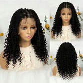 360° Full Lace Box Braided Deep Wave Wig for Black Women