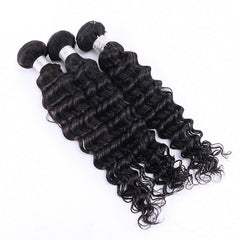 3A Real Hair Bundles Deep Curly Natural Color