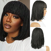 4x4 Clouser Lace Fringe Braided Bob Wig for Afro-American Women