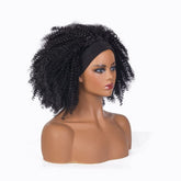 Black Afro Curly Fashion Headband Wig for Black Women