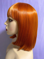 Ginger Short Straight French Chic Bob Wig with Bangs