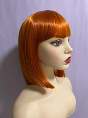Ginger Short Straight French Chic Bob Wig with Bangs