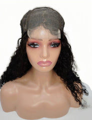 Human Hair 4x4 Closure Lace Water Wave Wig for Black Women 200 Density