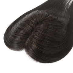 Human Hair Topper for Women 12 Inch Straight Hair Pieces