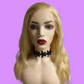 Long 613 Blonde Beach Wave HD Swiss 13x4 Front Lace Human Hair Wig