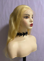 Long 613 Blonde Beach Wave HD Swiss 13x4 Front Lace Human Hair Wig