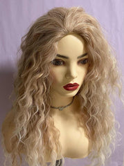 26'' Long Nude & Ivory Latina Curly Wave Wig with Highlights