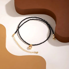 Mysterious Crystal Black Choker Necklace