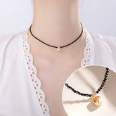 Mysterious Crystal Black Choker Necklace