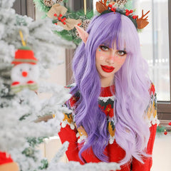 Purple Two Tone Body Wave Wig for Christmas 26 Inch