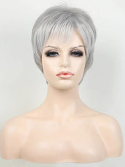 10 inch grey short wig