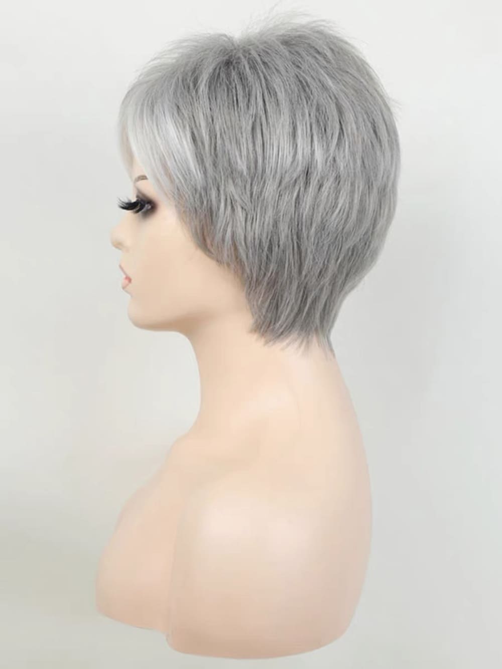 10 inch grey short wig