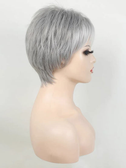 10 inch grey short wig