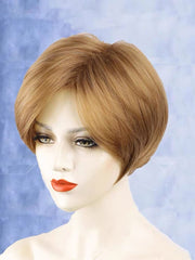 10 inch short blonde human hair wig