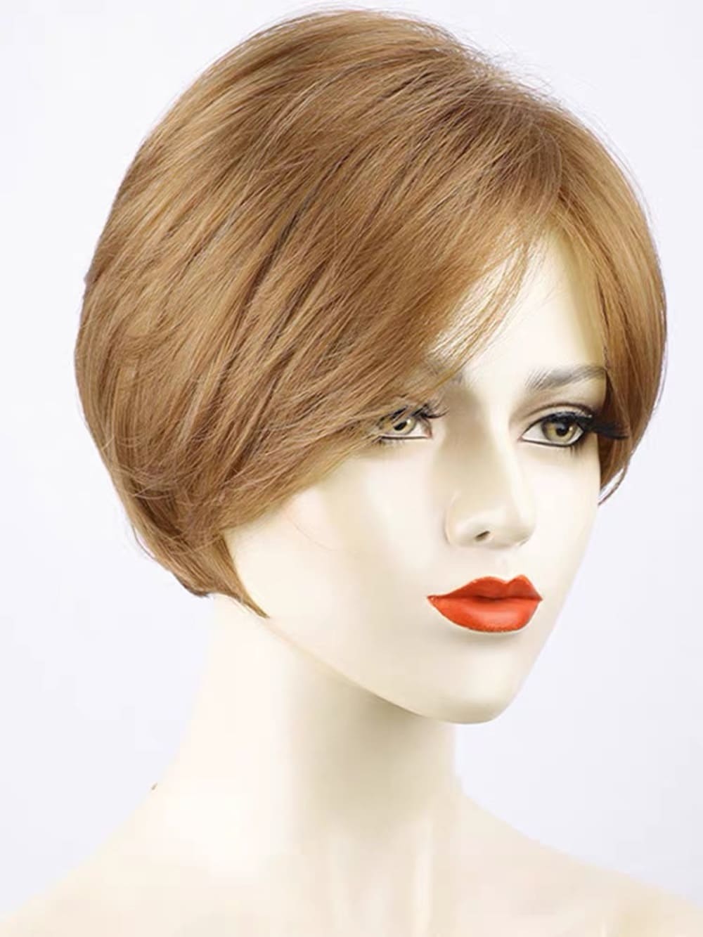 10 inch short blonde human hair wig