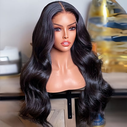 12A Brazilian Human Hair Black 13x4 Front Lace Body Wave Wig