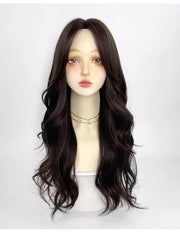 22 Inch Black Natural Wavy Wig