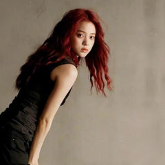 26'' Long Red Lolita Loose Wave Wig