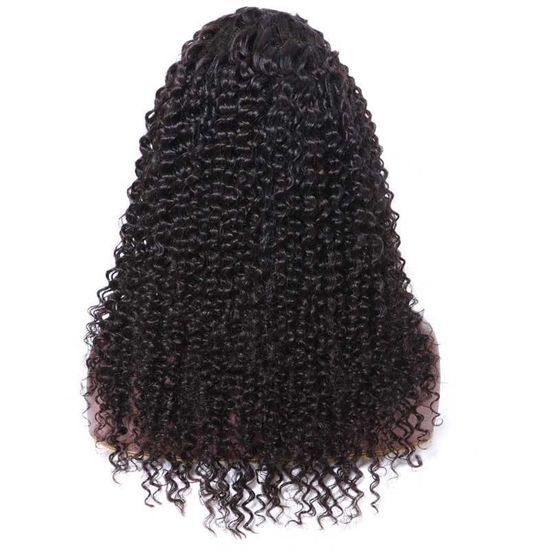 26 Inch Natural Black Long Afro Kinky Curly Wavy Wig