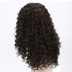 26 Inch Natural Black Long Afro Kinky Curly Wavy Wig