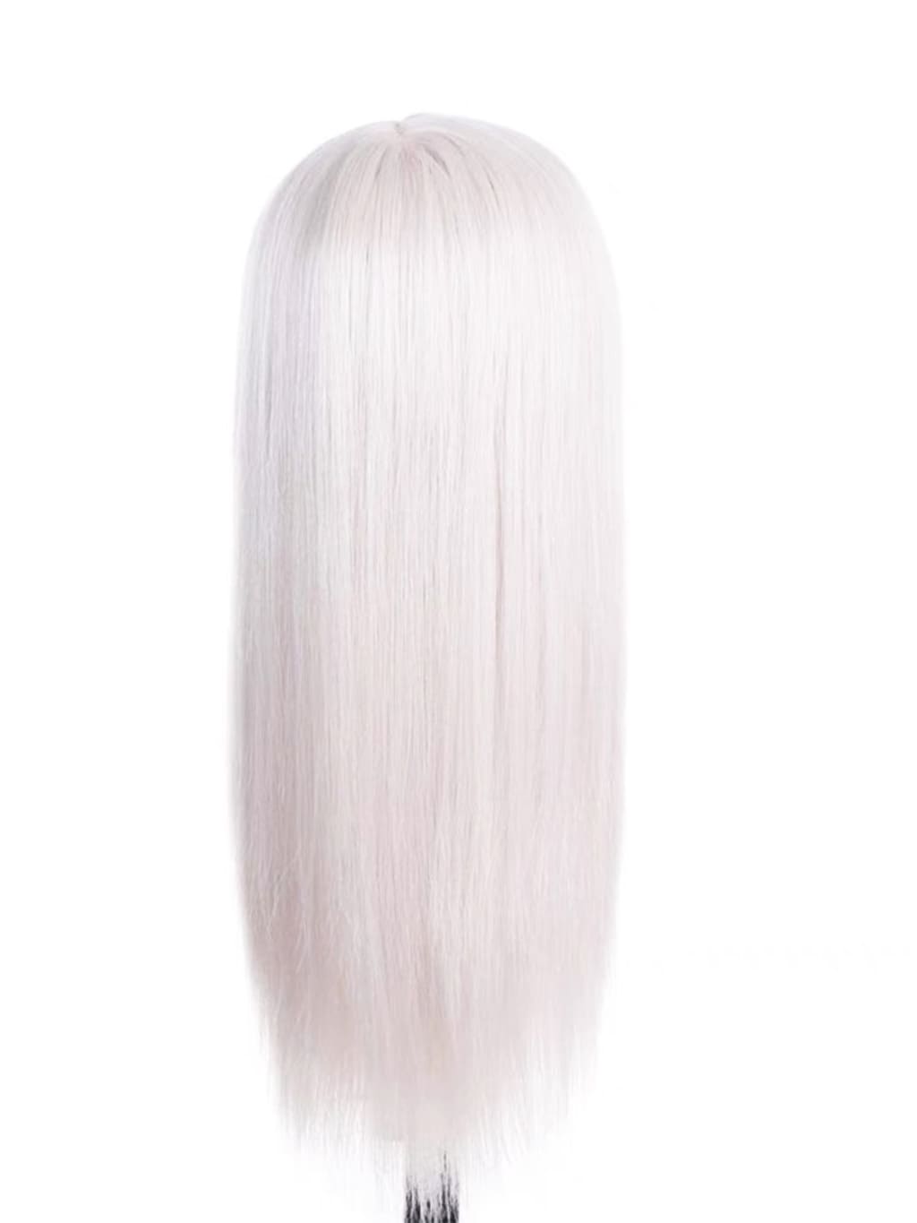 26 inch long white front lace wig