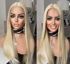 613 Blonde 13x3 Frontal Lace Free Part Straight Wig