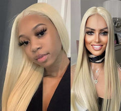 613 Blonde 13x3 Frontal Lace Free Part Straight Wig