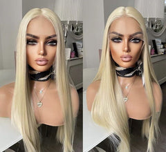 613 Blonde 13x3 Frontal Lace Free Part Straight Wig