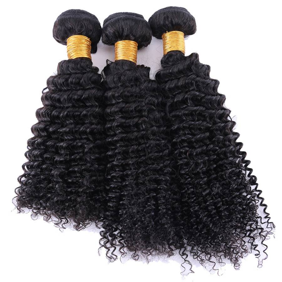 8A Brazilian Virgin Human Hair Extension Afro Kinky Curly Remy Hair