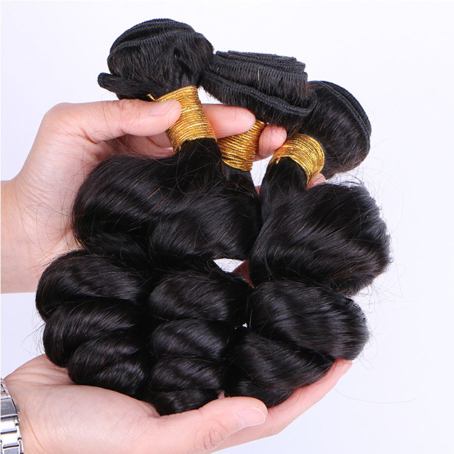 8A Human Hair Bundles Loose Wave Remy Hair