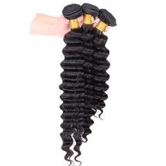 8A Human Hair Bundles Deep Wave Remy Hair