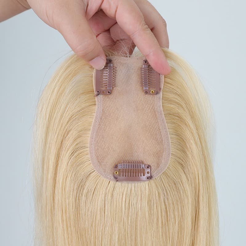 Human Hair Lace Topper for Women Hand-Made Straight Hair Pieces