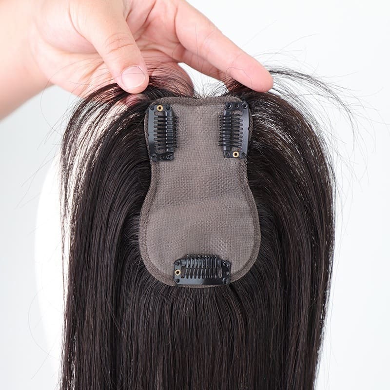 Human Hair Lace Topper for Women Hand-Made Straight Hair Pieces