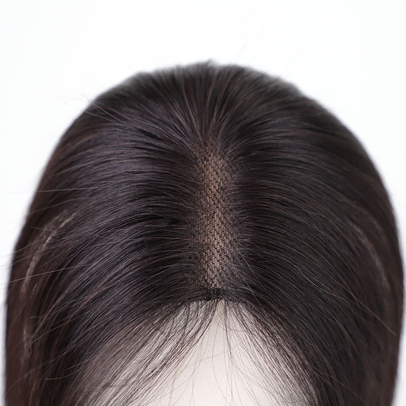 Human Hair Lace Topper for Women Hand-Made Straight Hair Pieces
