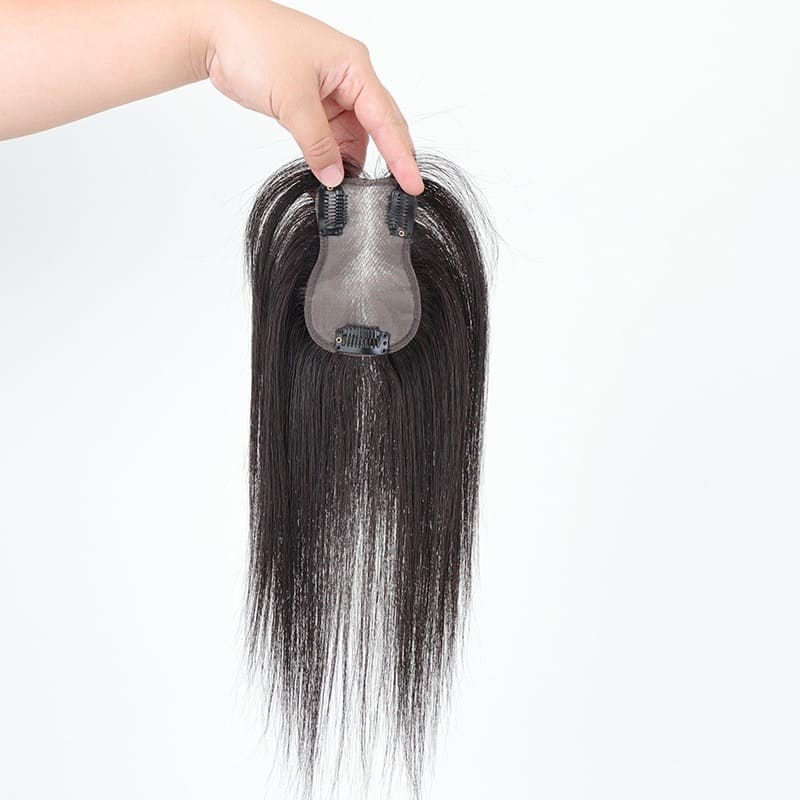 Human Hair Lace Topper for Women Hand-Made Straight Hair Pieces