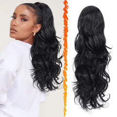 Long Loose Wave Drawstring Ponytail