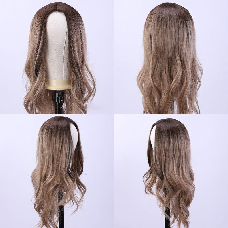 Ombre Blonde Long Body Wave Wig for Party